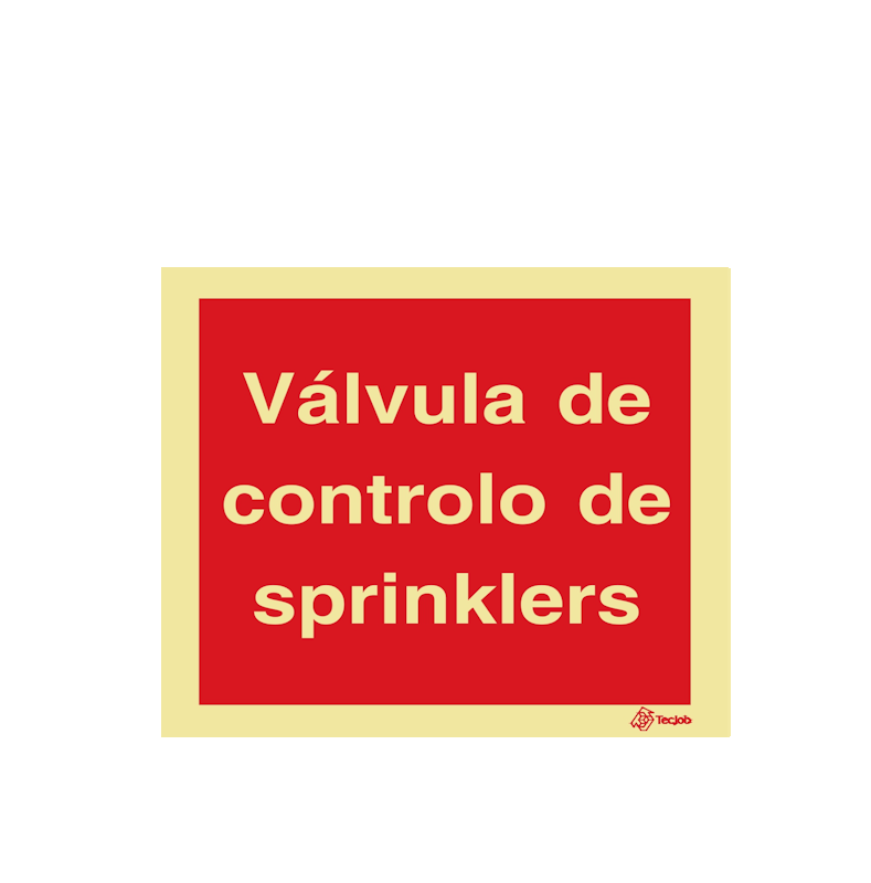 Sinalética Válvula de Controlo de Sprinklers - I0552