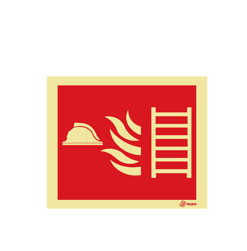 Sinalética Vão de Acesso Exclusivo para Bombeiros - I0301